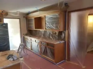 Kitchen cabinet painting in Fishers