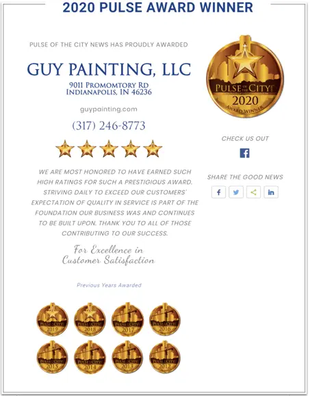 Guy Painting wins best painter of 2020
